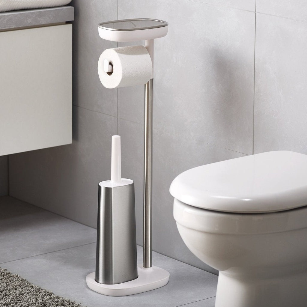 EasyStore Plus Toilet Paper Holder with Flex™ Steel Toilet Brush