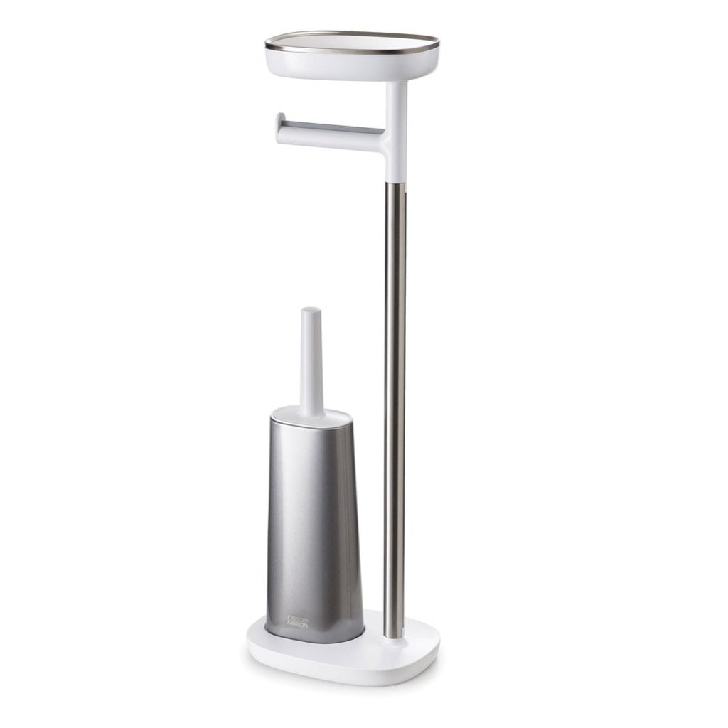 EasyStore Plus Toilet Paper Holder with Flex™ Steel Toilet Brush