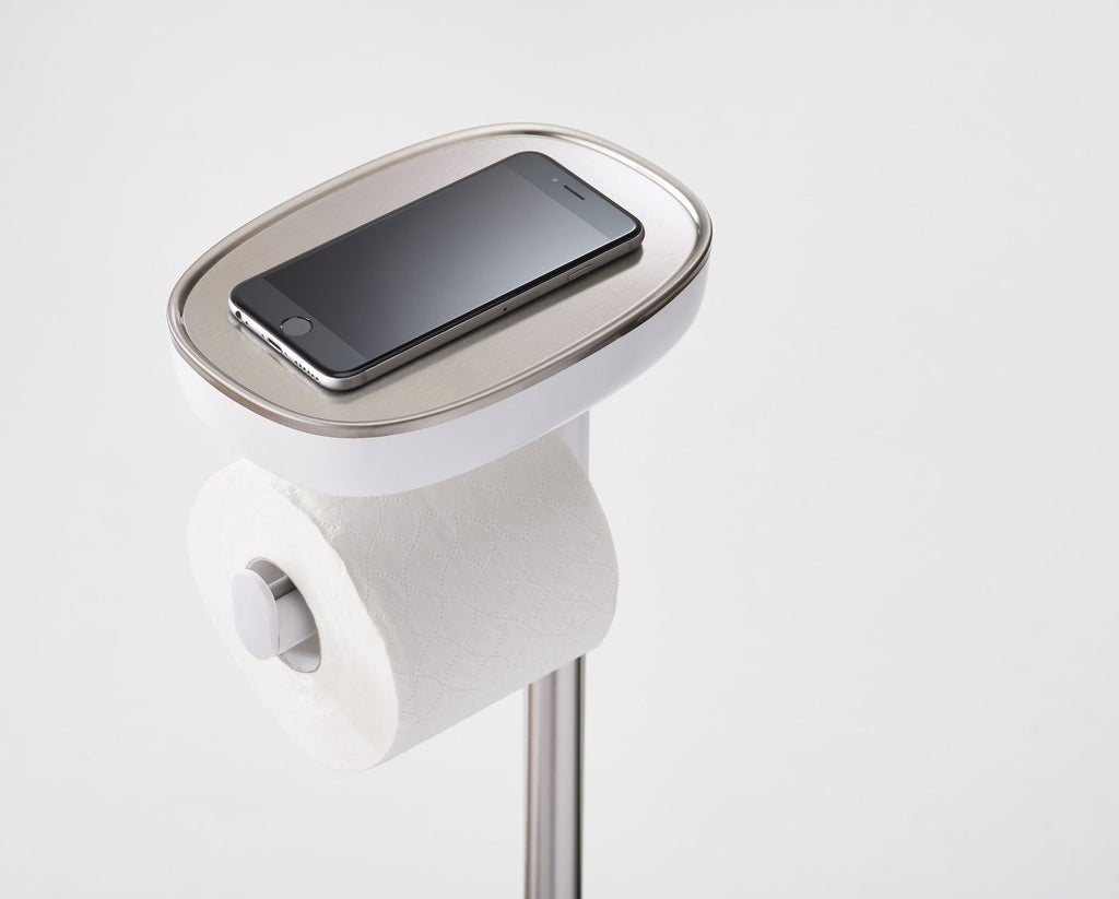 EasyStore Plus Toilet Paper Holder with Flex™ Steel Toilet Brush