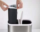 Split™ 6 Steel Waste & Recycling Bin 6 litre steel waste & recycling bin