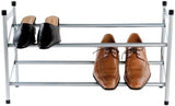 Extendable Shoes Rack Grey - The Organised Store