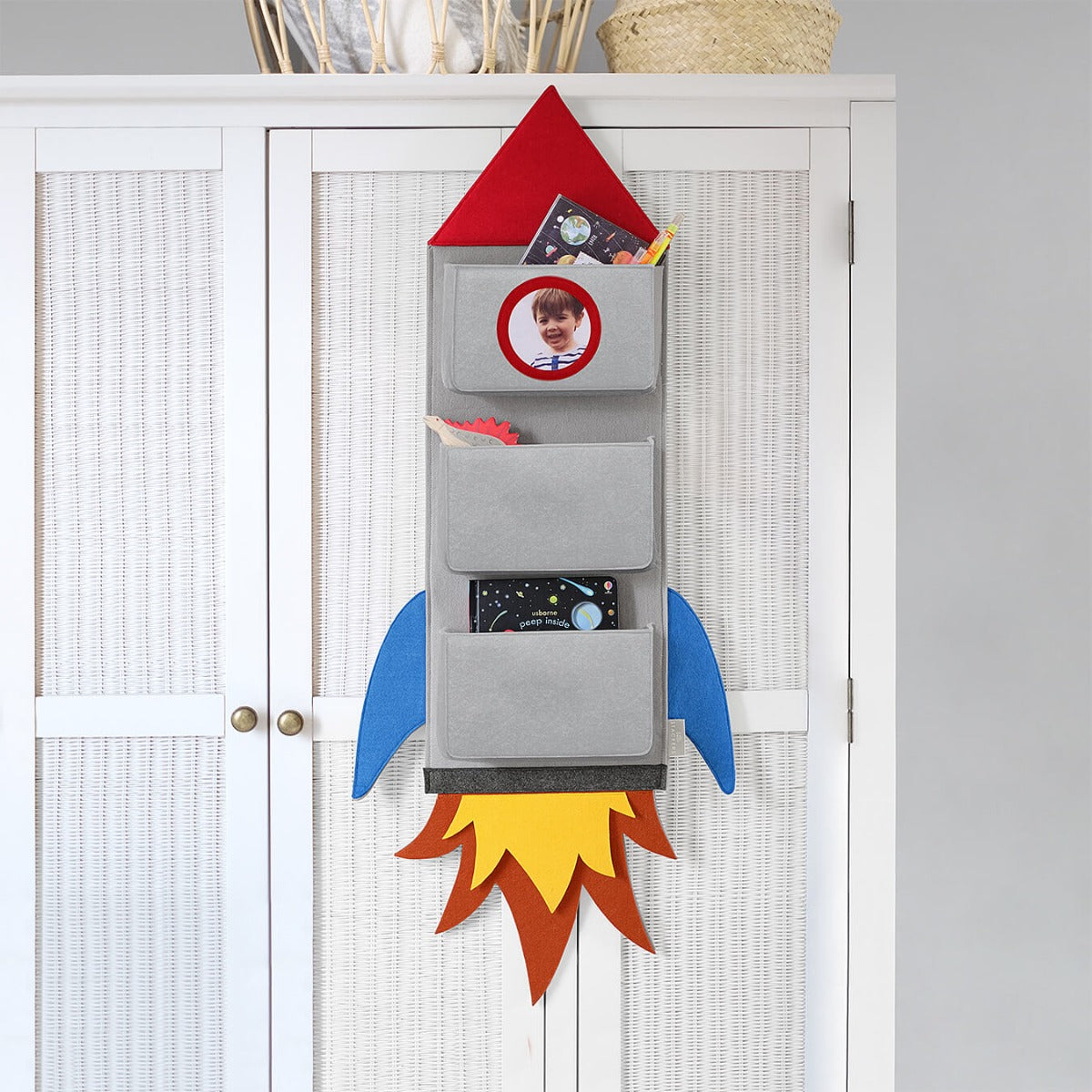 Small Rocket Storage Rocket- Storage Basket & Wall Pocket – The Organised Store