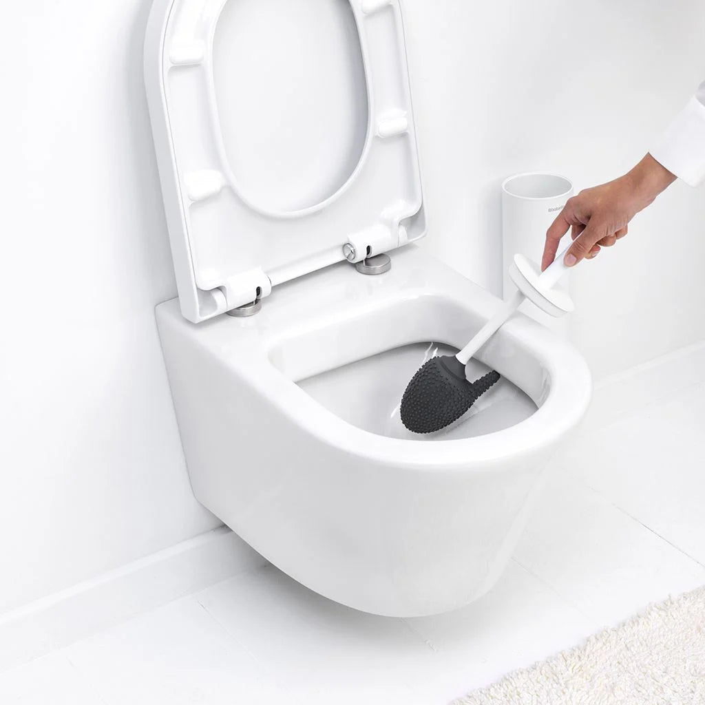 MindSet Toilet Brush & Holder- Fresh White