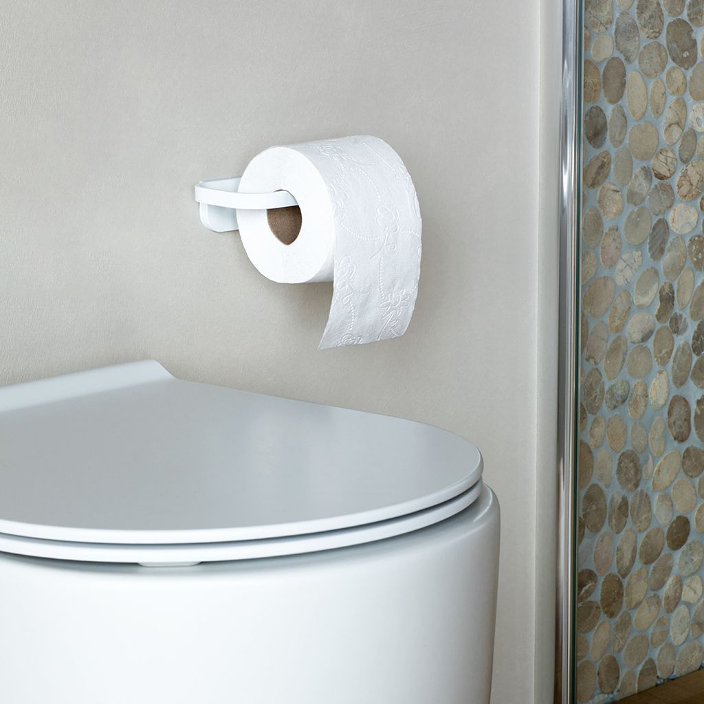 Umbra Cappa Toilet Paper Holder & Reserve - Black