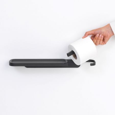 MindSet Toilet Rool Holder with Shelf