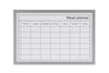 Week Planner Message Board- Light or Dark Grey Frame