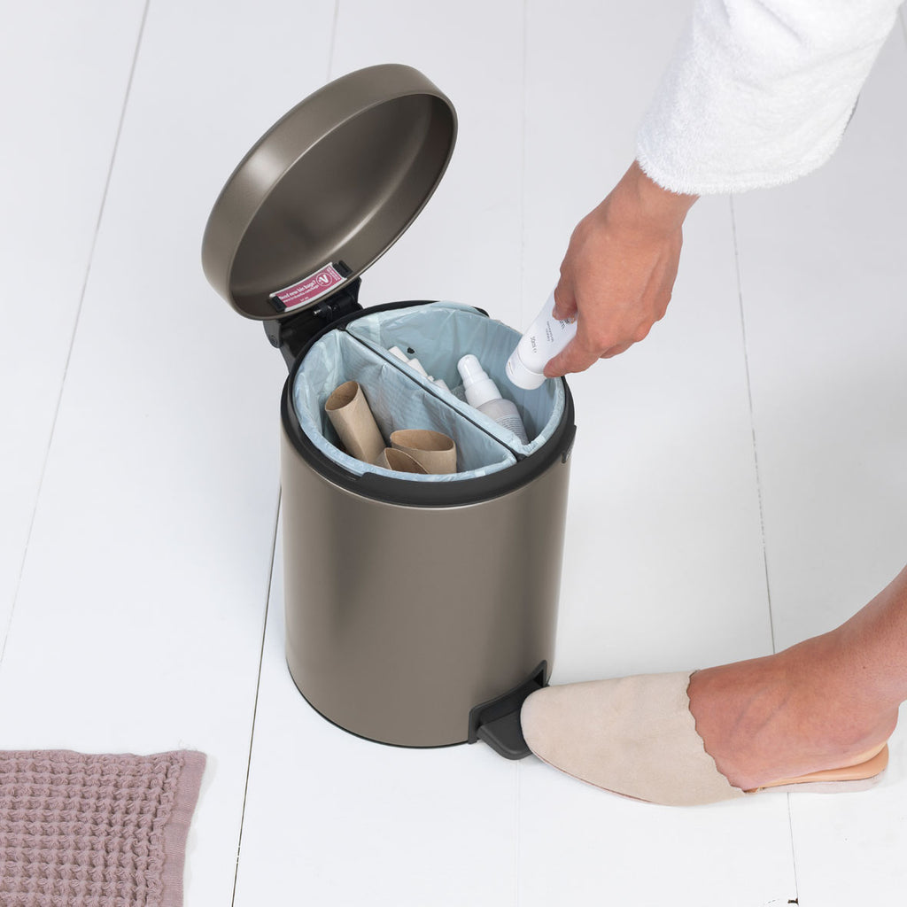 Recycle Newicon Pedal Bin- 2 Sections- 2x2L