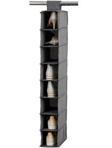 Premium Shoe Organiser Grey 8 Compartments - The Organised Store