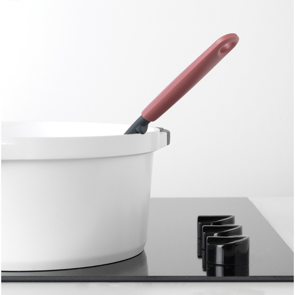 Serving Spoon Plus Scraper-Non Stick Grape Red