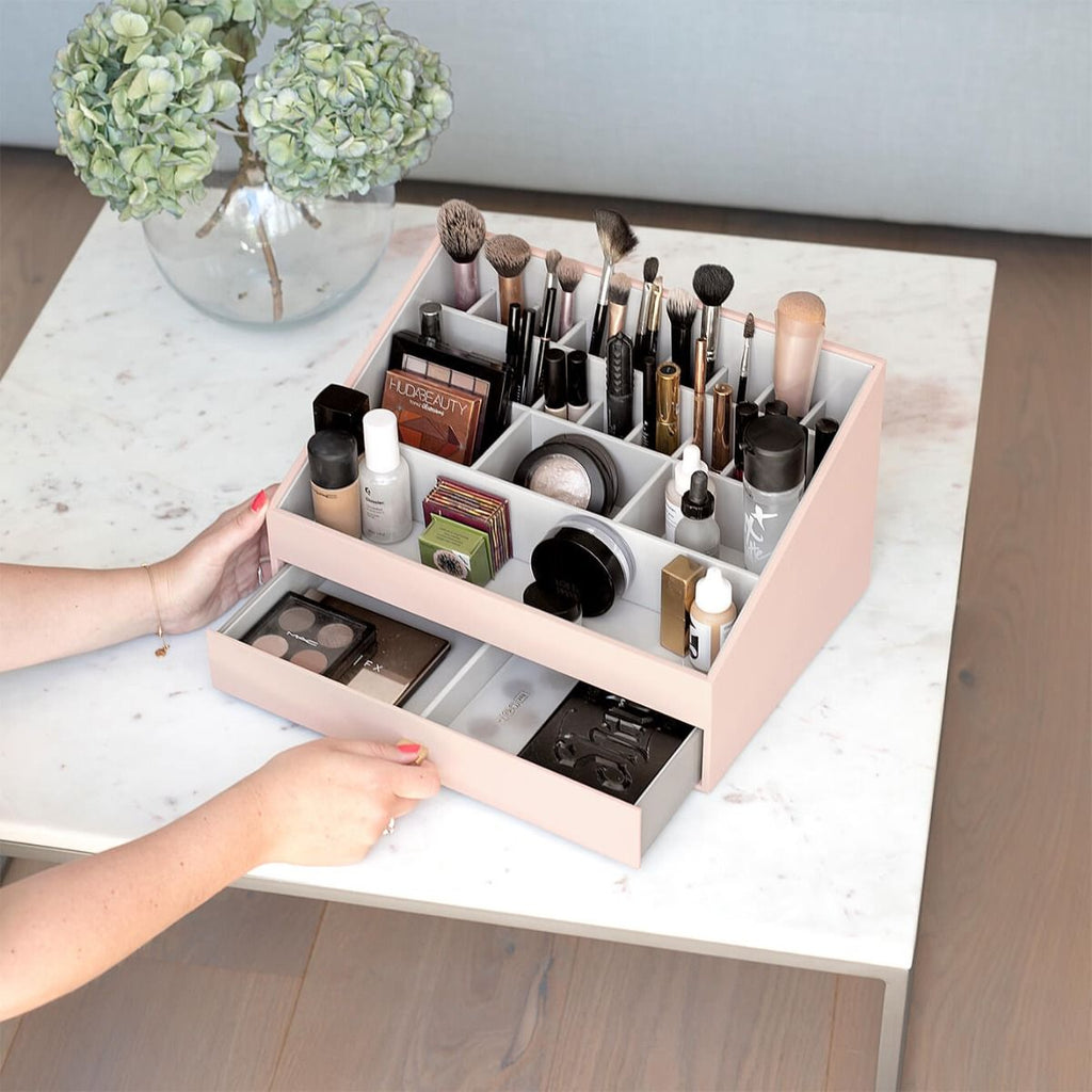 Blush Pink Supersize Makeup Organiser