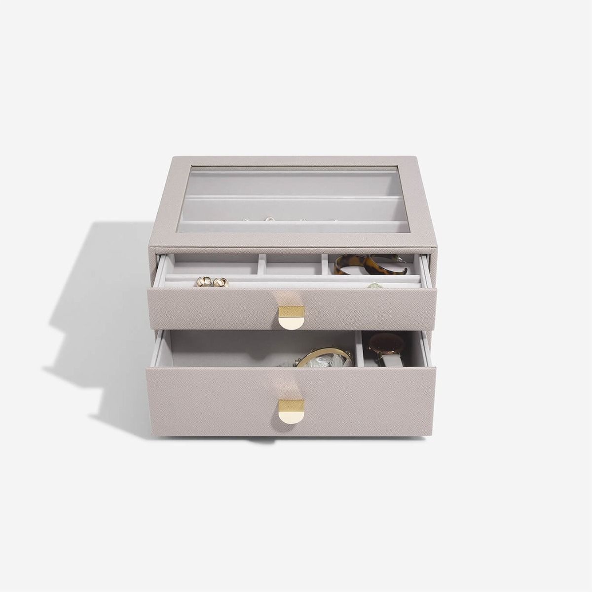Classic Drawer Box Set of 2- Taupe or Blush - The Organised Store