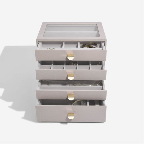Cosmetic Organizer Box With 2 Drawers & 9 Departments
