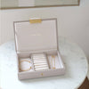 Stackers Mini Jewellery Lidded Box Taupe or Blush - The Organised Store