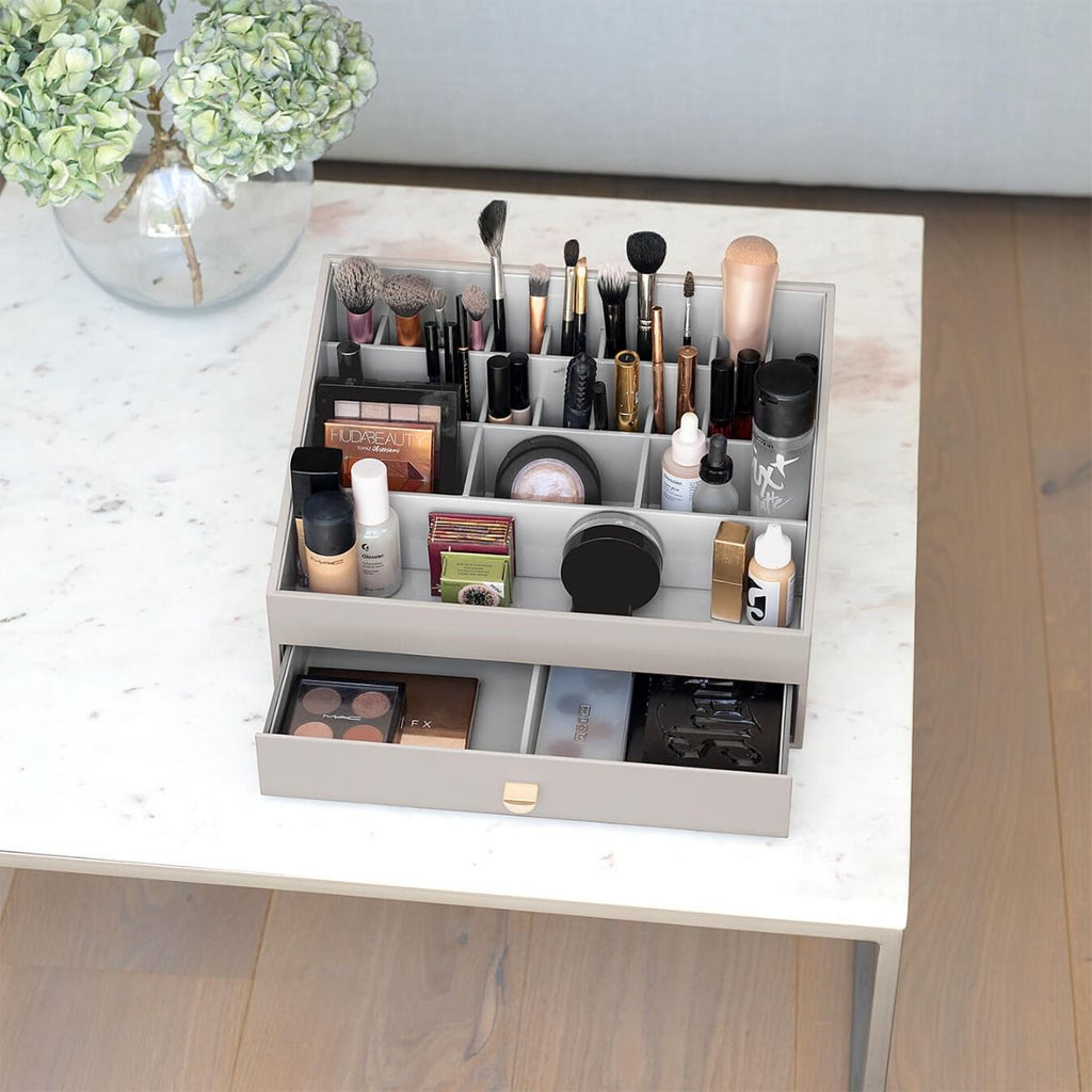 Taupe Supersize Makeup Organiser