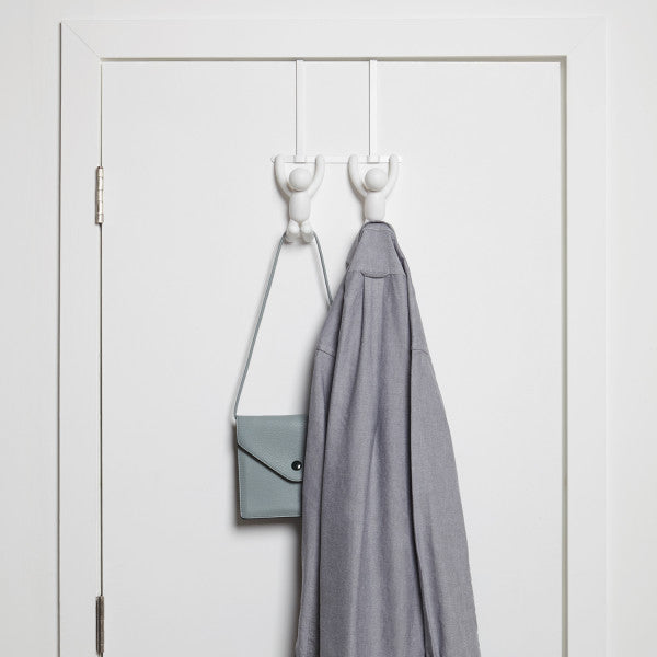 Buddy Over Door Hook Black or White - The Organised Store