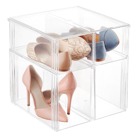 Clear Stackable Shoe Drawers-Various sizes