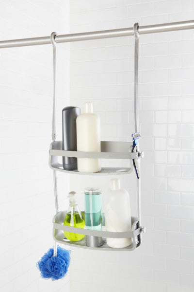 Flex No Rust Shower Caddy White Or Grey - The Organised Store