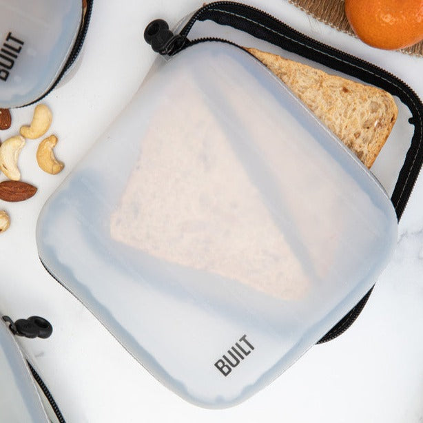 BUILT Silicone Bag with Zip- Various Sizes