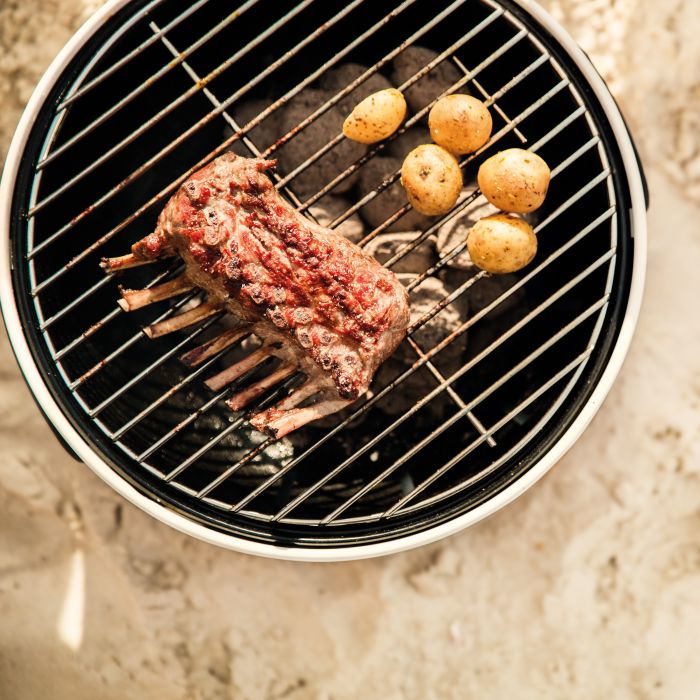 Table Top Portable BBQ - White