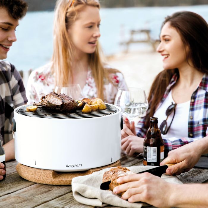 Table Top Portable BBQ - White