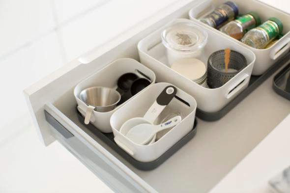 Smart Store Compact Lid White/Grey - The Organised Store