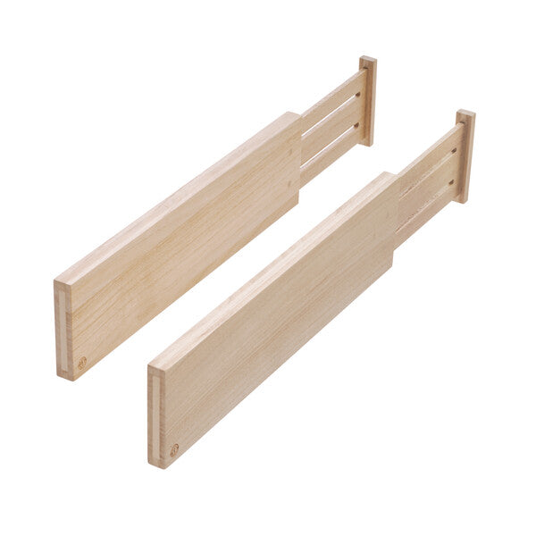Set of 2 Wooden Drawer Dividers - The Organised Store