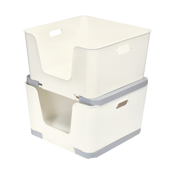 Stackable Open Front Basket | The Organised Store