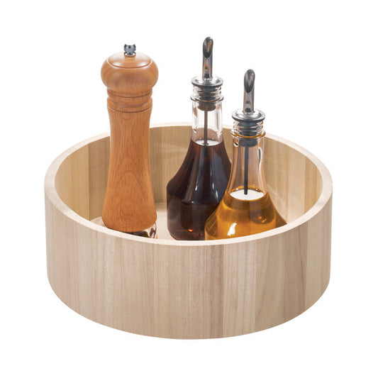 Wood Turntable Tall -10.5' /26.6cm - The Organised Store