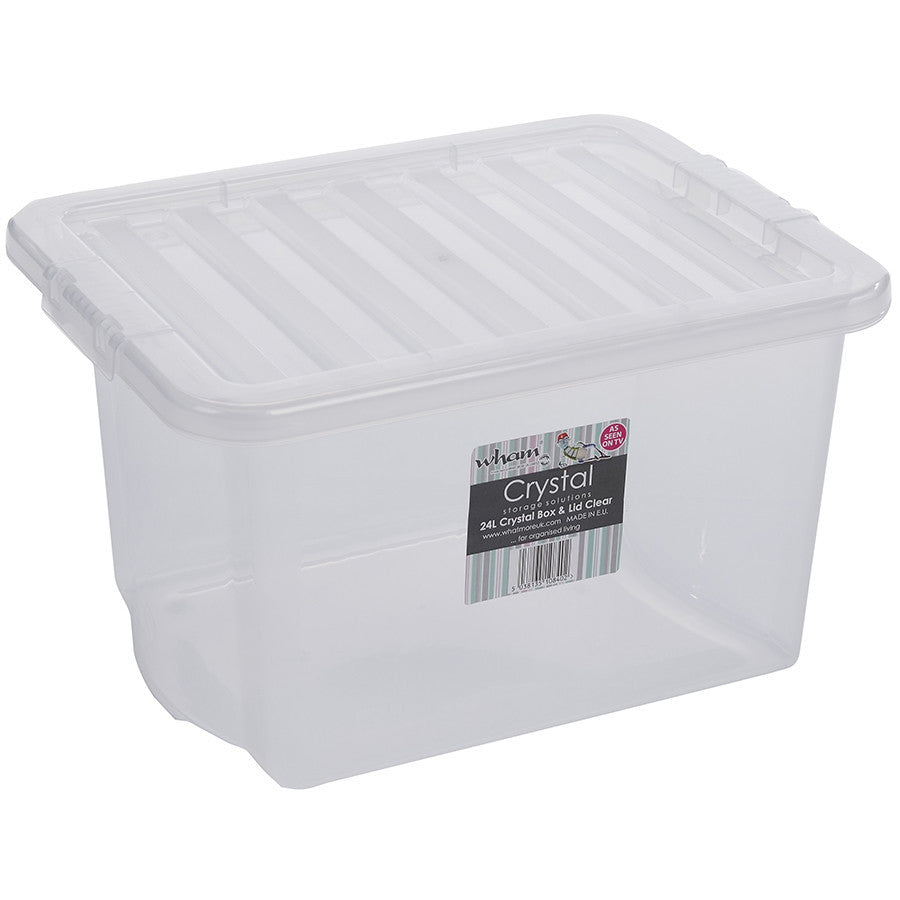 24LT CRYSTAL BOX & LID - The Organised Store